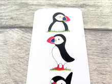 Load image into Gallery viewer, Puffin bookmark, bird page marker, bookmark gift
