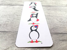 Load image into Gallery viewer, Puffin bookmark, bird page marker, bookmark gift
