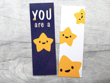 Load image into Gallery viewer, You are a star bookmark, cute positive gift, thank you, teacher gift
