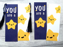 Load image into Gallery viewer, You are a star bookmark, cute positive gift, thank you, teacher gift
