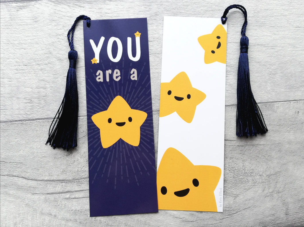 You are a star bookmark, cute positive gift, thank you, teacher gift