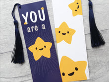 Load image into Gallery viewer, You are a star bookmark, cute positive gift, thank you, teacher gift
