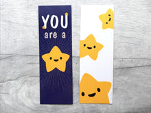 Load image into Gallery viewer, You are a star bookmark, cute positive gift, thank you, teacher gift
