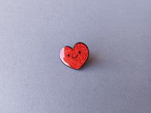 Load image into Gallery viewer, Red Heart Mini Enamel Pin: I Love You, Wonderfully Sparkly Brilliant You

