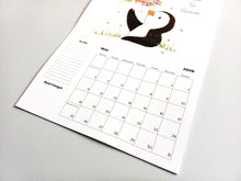 Load image into Gallery viewer, 2026 penguin and robin A4 wall calendar - A4 Wall Calendar - Spiral Binding Calendar - Vertical Hanging Calendar - Penguin And Robin Design
