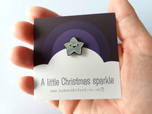 Load image into Gallery viewer, A little Christmas sparkle tiny star enamel pin
