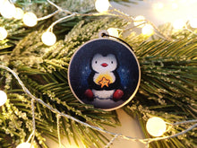 Load image into Gallery viewer, Penguin and star, small Christmas decoration - Wooden Christmas Ornament - Small Decoration For Year-Round Display

