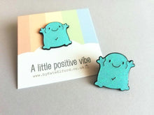 Load image into Gallery viewer, A positive vibe enamel pin
