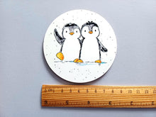 Load image into Gallery viewer, Penguin Friends Coaster
