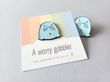 Load image into Gallery viewer, A worry gobbler enamel pin
