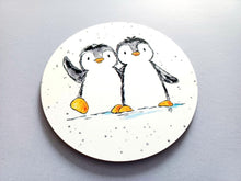 Load image into Gallery viewer, Penguin Friends Coaster
