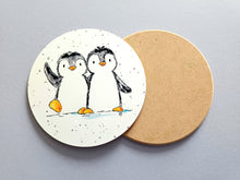 Load image into Gallery viewer, Penguin Friends Coaster
