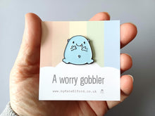 Load image into Gallery viewer, A worry gobbler enamel pin
