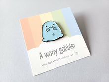 Load image into Gallery viewer, A worry gobbler enamel pin
