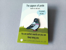 Load image into Gallery viewer, The Pigeon of Pride Enamel Pin
