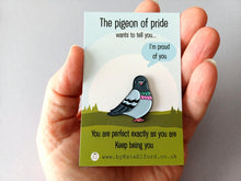 Load image into Gallery viewer, The Pigeon of Pride Enamel Pin
