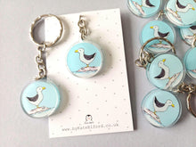 Load image into Gallery viewer, Seagull At The Seaside - Recycled Acrylic Keyring
