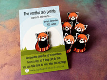 Load image into Gallery viewer, The Restful Red Panda Enamel Pin
