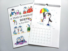 Load image into Gallery viewer, 2027 A Year of Penguins, A4 Wall Calendar
