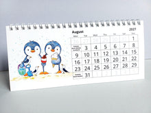 Load image into Gallery viewer, 2027 Penguin Small Desk Calendar
