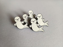 Load image into Gallery viewer, A Little Seal of Approval Enamel Pin, Positivity Gift
