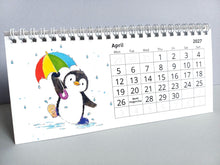Load image into Gallery viewer, 2027 Penguin Small Desk Calendar
