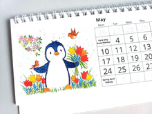 Load image into Gallery viewer, 2027 Penguin Small Desk Calendar
