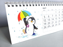 Load image into Gallery viewer, 2027 Penguin Small Desk Calendar
