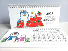 Load image into Gallery viewer, 2027 Penguin Small Desk Calendar
