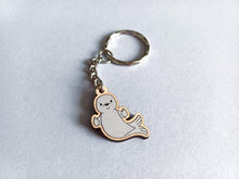 Load image into Gallery viewer, Seal of Approval Keyring - Tiny Eco Friendly Wood
