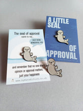 Load image into Gallery viewer, A Little Seal of Approval Enamel Pin
