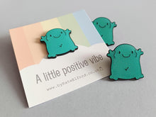 Load image into Gallery viewer, A positive vibe enamel pin
