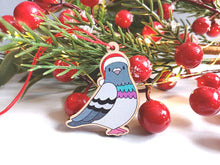 Load image into Gallery viewer, The Pigeon of Pride Christmas Ornament - Little Wooden Decoration
