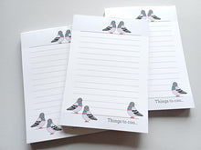 Load image into Gallery viewer, Pigeon A6 Notepad - Things To Coo
