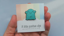 Load and play video in Gallery viewer, A positive vibe enamel pin
