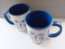 Load image into Gallery viewer, Penguins at the beach mug
