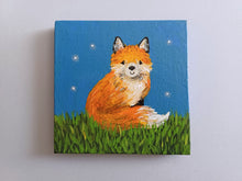 Load image into Gallery viewer, Fox mini painting, original
