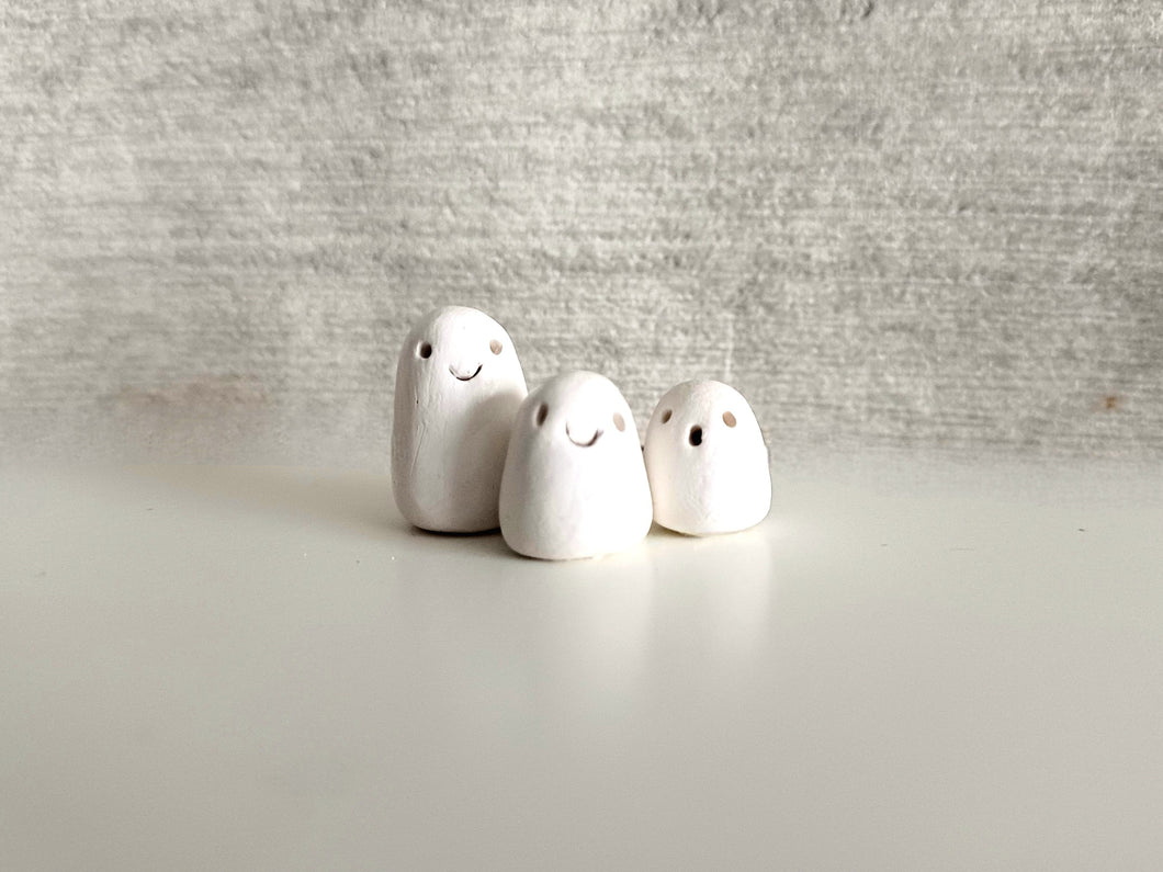 Set of three tiny ghosts