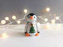 Load image into Gallery viewer, Christmas tree jumper penguin
