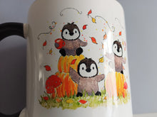 Load image into Gallery viewer, Autumn penguin chicks mug
