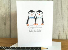 Load image into Gallery viewer, Mr and Mr gay wedding card
