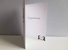 Load image into Gallery viewer, Congratulations penguin card
