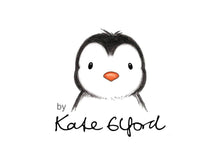Load image into Gallery viewer, Penguins in a wheelbarrow, small birthday card
