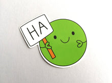 Load image into Gallery viewer, Pea stickers, happy peas, pea of positivity stickers
