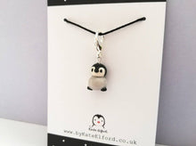 Load image into Gallery viewer, Mini ceramic penguin chick stitch marker
