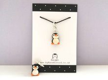 Load image into Gallery viewer, Cute penguin stitch marker
