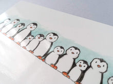 Load image into Gallery viewer, Penguin postcard close up

