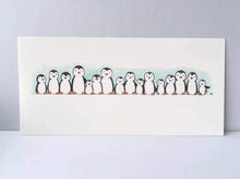 Load image into Gallery viewer, Penguin line up illustration
