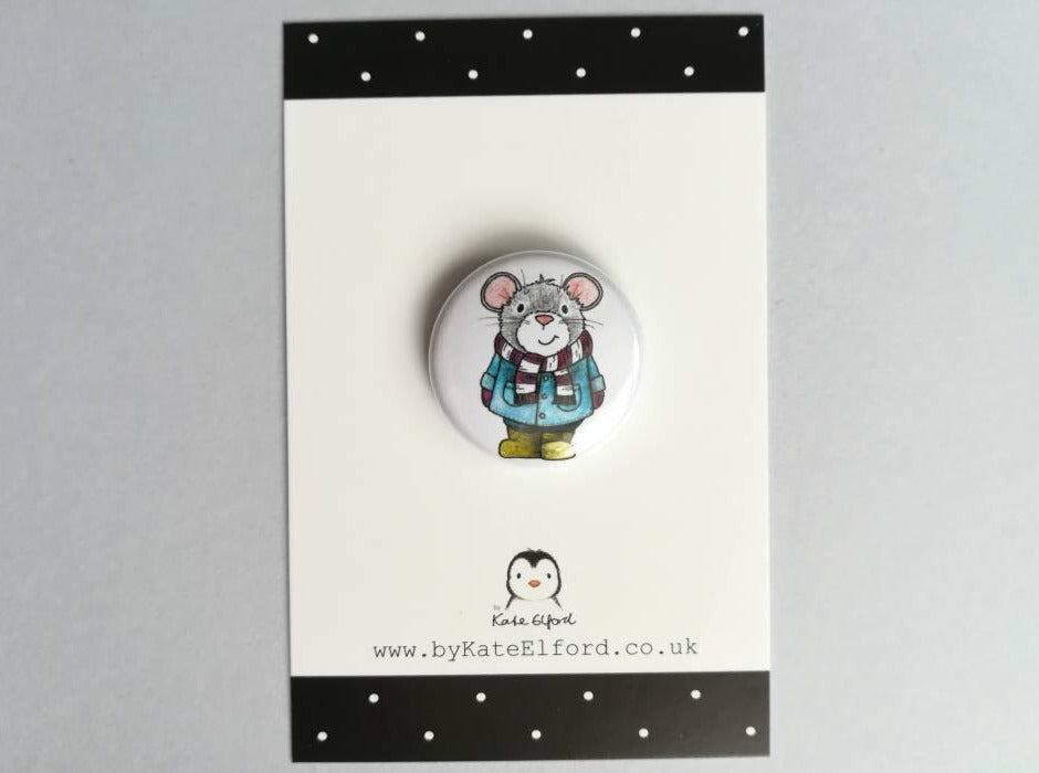 Mini mouse badge – by Kate Elford