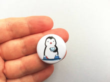 Load image into Gallery viewer, Mini penguin badge
